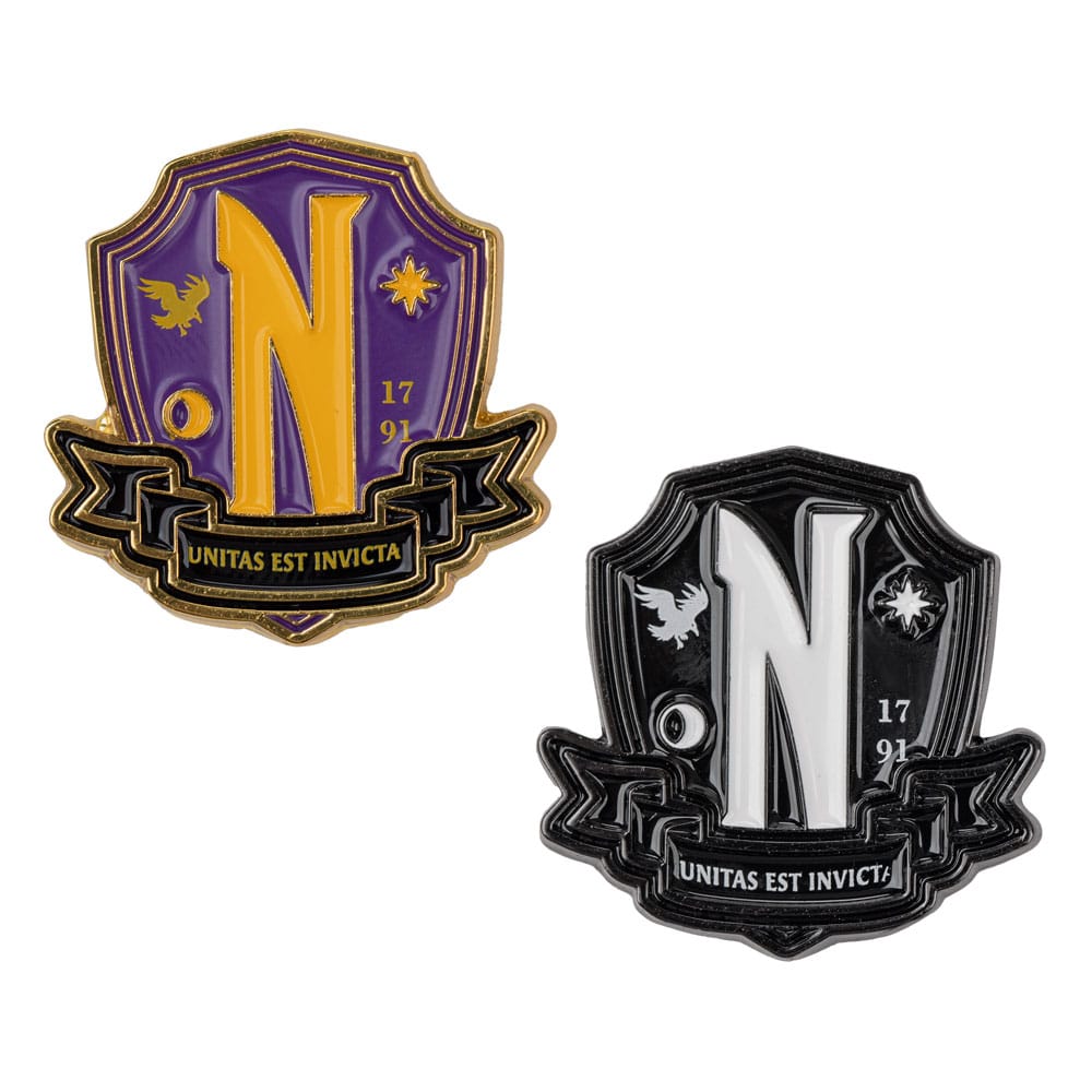 Magische Pins der Nevermore Academy – 2er Set