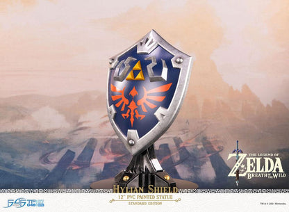 Links Hylia-Schild als Statue aus The Legend of Zelda