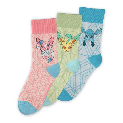 Skarpety Pokémon Ewolucja Eevee, 3 pary