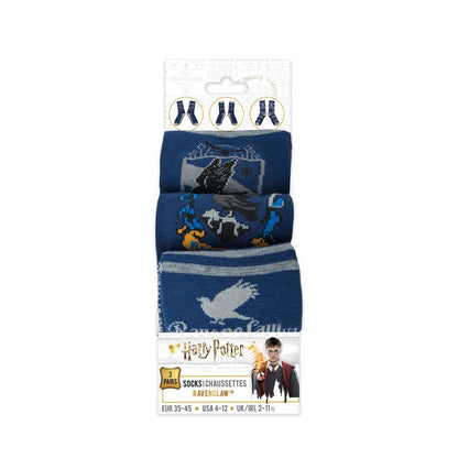 Ravenclaw 3er-Pack Socken – Magische Fußbekleidung 💙✨