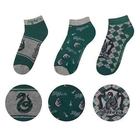 Magische Slytherin Knöchelsocken – 3er-Pack für Zauberfüße 💚✨