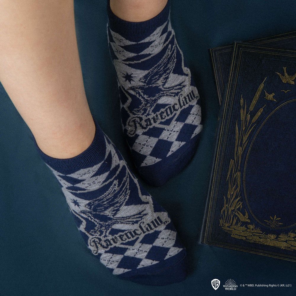 Zauberhafte Ravenclaw Knöchelsocken 3er-Set – Offiziell 💙✨