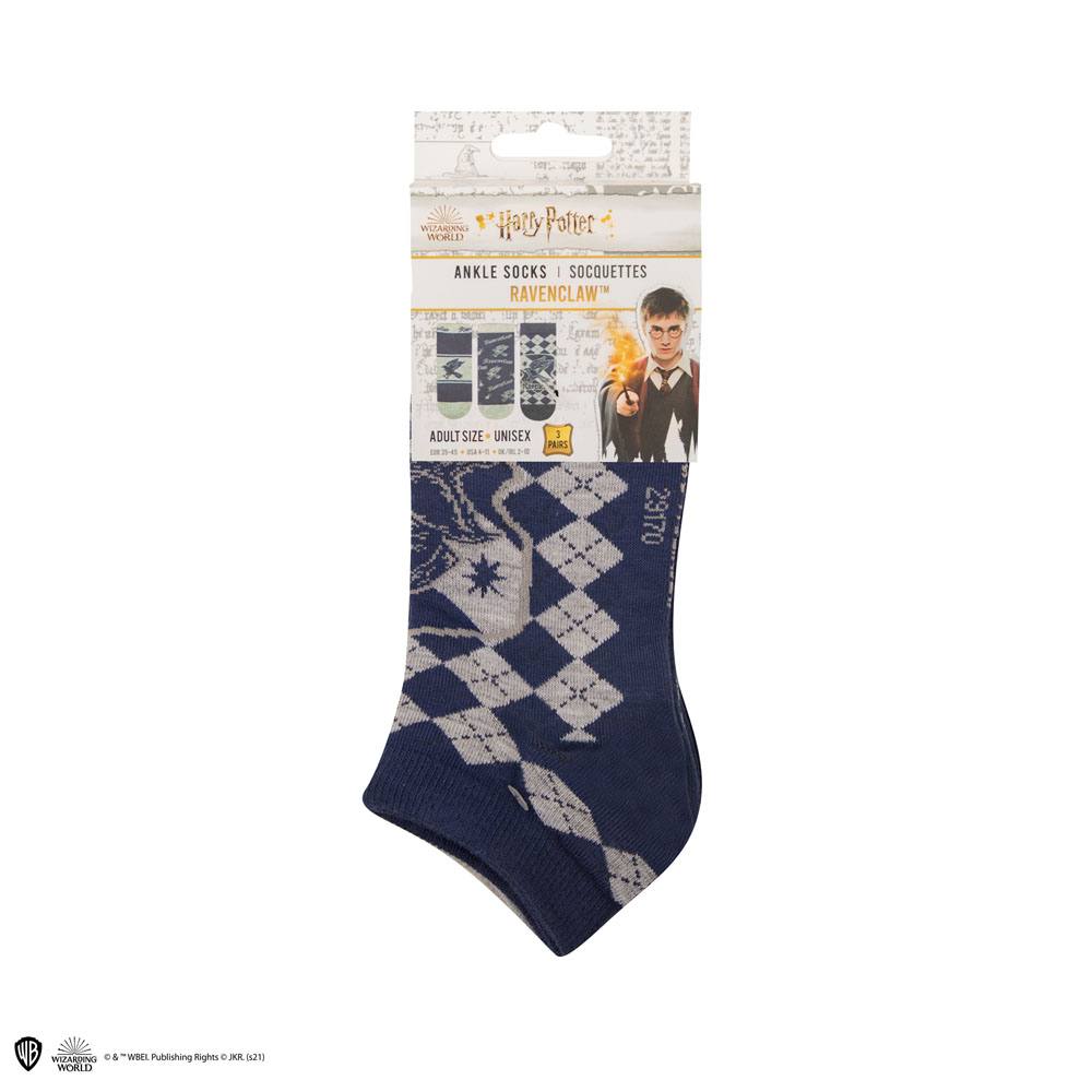 Zauberhafte Ravenclaw Knöchelsocken 3er-Set – Offiziell 💙✨