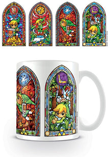 Officially licensed Zelda mug in stained glass design