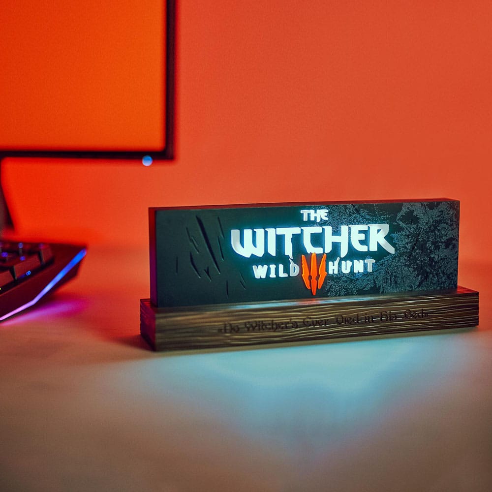 Witcher LED-Lampe: Wild Hunt Logo, leuchtende Magie