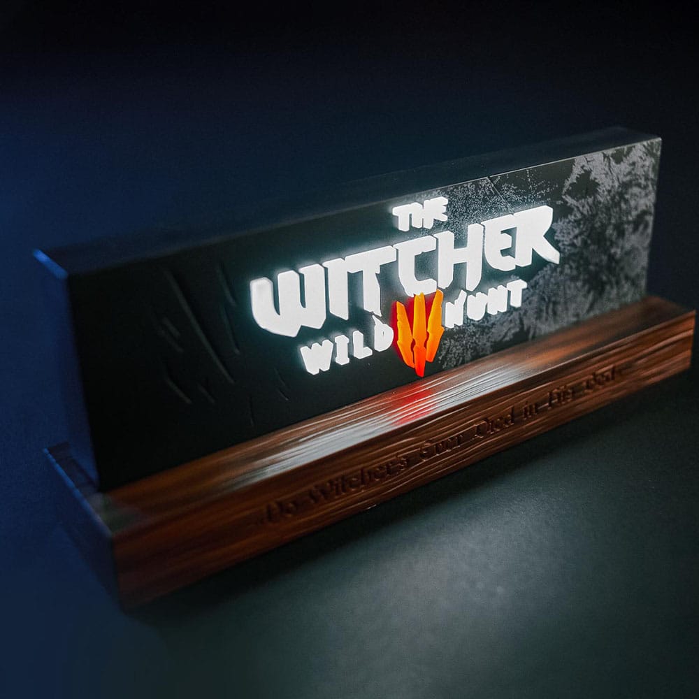Witcher LED-Lampe: Wild Hunt Logo, leuchtende Magie
