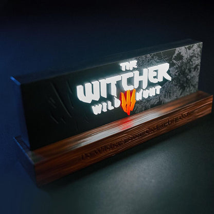 Witcher LED-Lampe: Wild Hunt Logo, leuchtende Magie