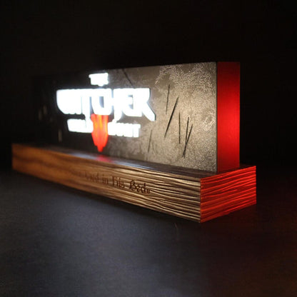 Witcher LED-Lampe: Wild Hunt Logo, leuchtende Magie