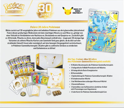 Top-Trainer-Box Pokémon TCG 30 Jahre – Jubiläums-ETB (Deutsch)