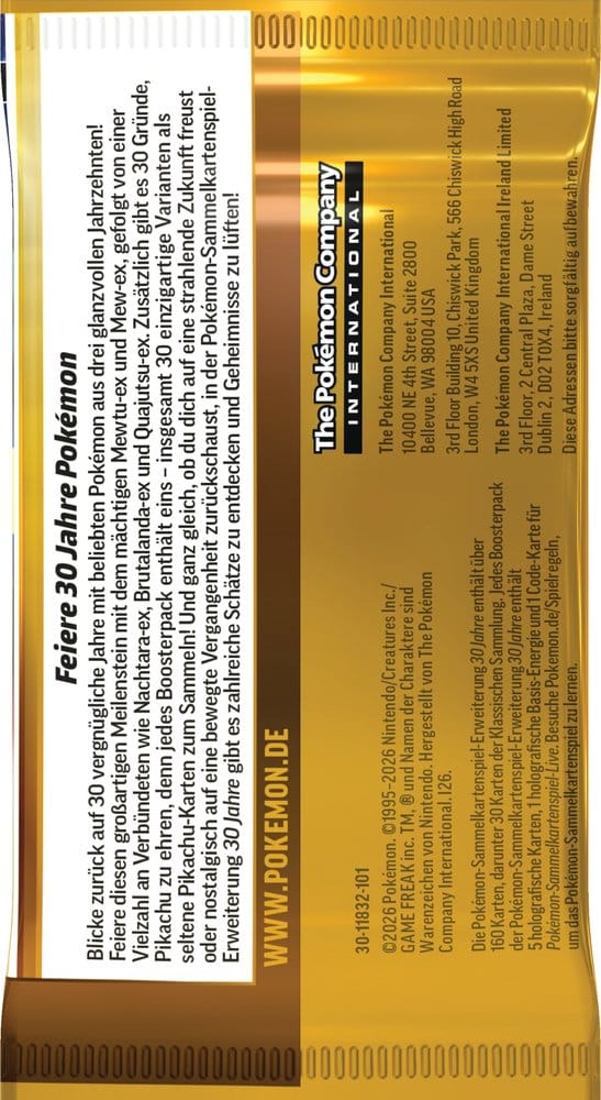 Feelinara-ex Jubiläums-Kollektion - Pokémon TCG 30 Jahre (Deutsch)