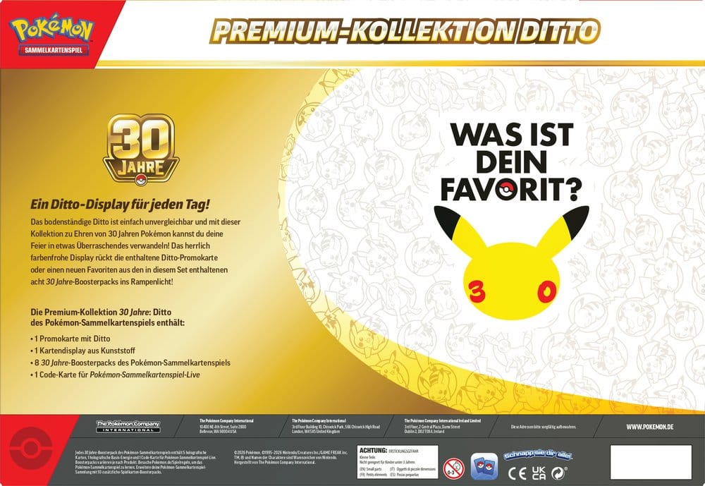 Pokémon TCG Premium-Kollektion 30 Jahre: Ditto (Deutsch)