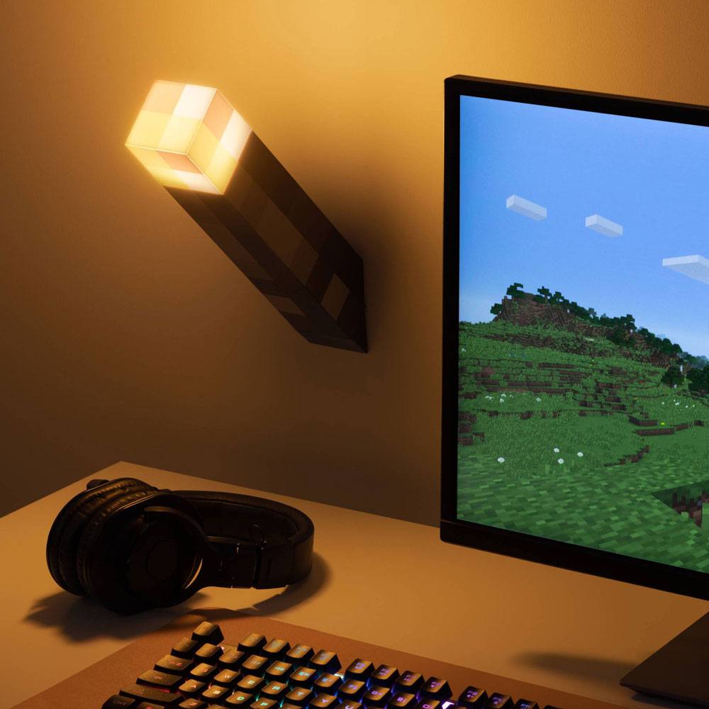 Minecraft Fackel-Lampe – Leuchtende Abenteuer für dein Zimmer