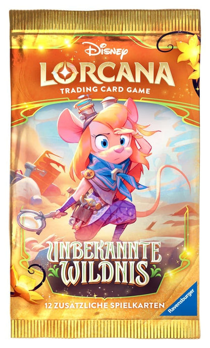 Disney Lorcana Unbekannte Wildnis - Booster oder Display mit 24 Booster Packs (Deutsch) - Trading Cards