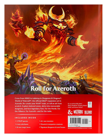 Dungeons & Dragons RPG World of Warcraft Book (English Version)