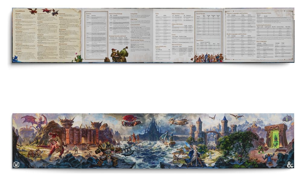 Dungeons & Dragons RPG World of Warcraft Dungeon Master's Screen (English Version)